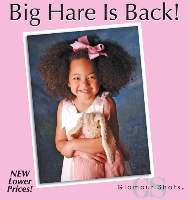 Big Hair is Back!  Kid's Easter Special - 9 Portaits for $9*!